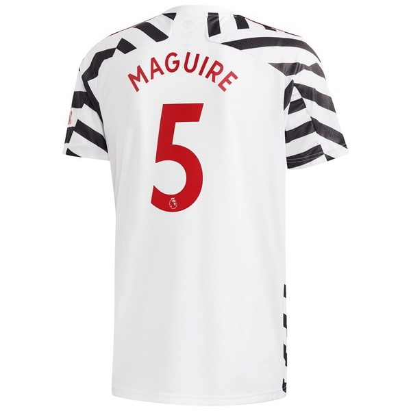Maillot Football Manchester United NO.5 Maguire Third 2020-21 Blanc